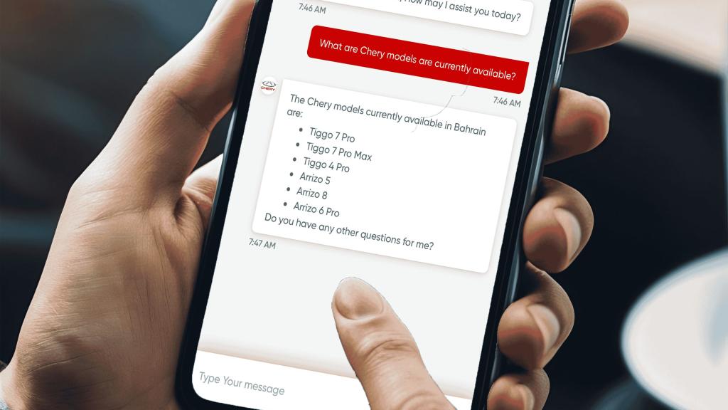 Chery launches Bahrain’s 1st Generative AI-powered virtual assistant within the automotive sector